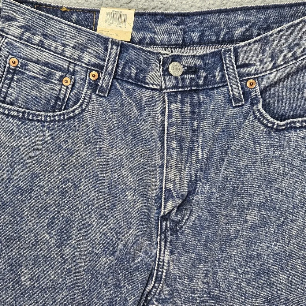 Levi's 569 Loose Straight Shorts Men's 30 Acid Wash Denim 100% Cotton NWT